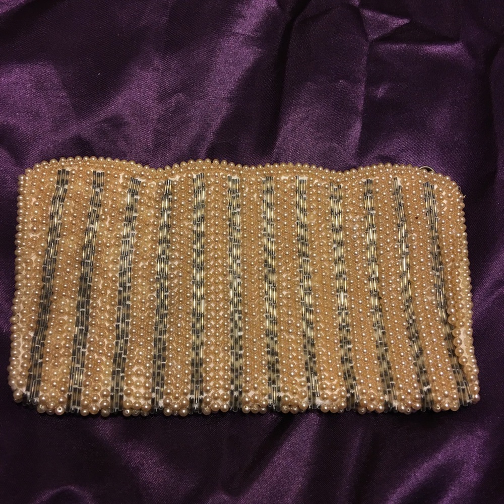 Midcentury beaded purse Sarne of Cali from Japan